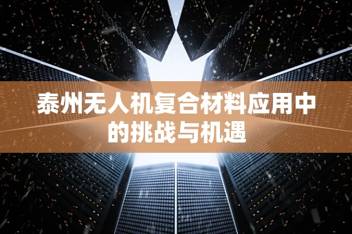 泰州无人机复合材料应用中的挑战与机遇