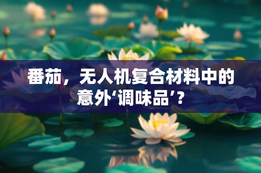 番茄，无人机复合材料中的意外‘调味品’？