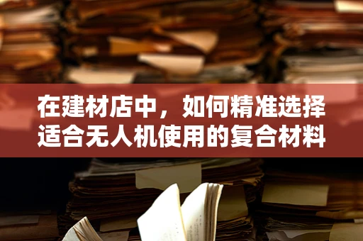 在建材店中，如何精准选择适合无人机使用的复合材料？