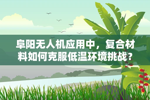 阜阳无人机应用中，复合材料如何克服低温环境挑战？