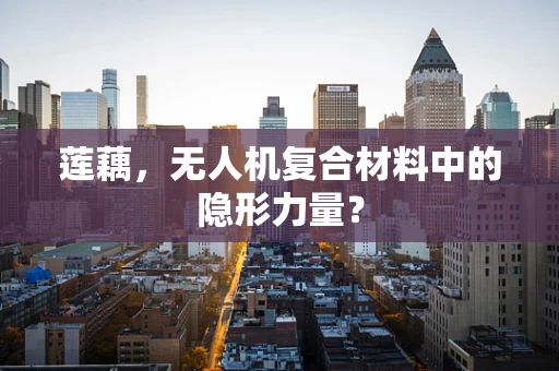 莲藕，无人机复合材料中的隐形力量？