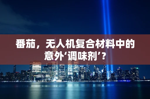 番茄，无人机复合材料中的意外‘调味剂’？