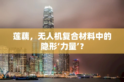 莲藕，无人机复合材料中的隐形‘力量’？