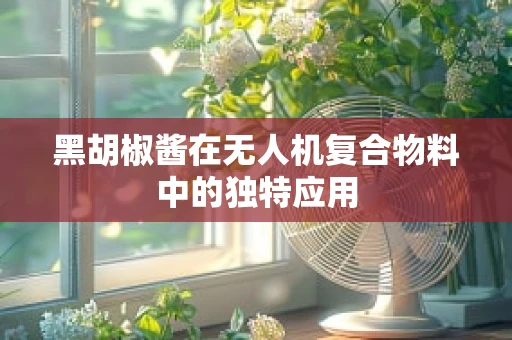 黑胡椒酱在无人机复合物料中的独特应用