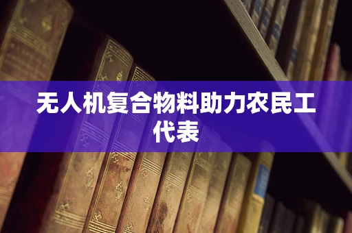 无人机复合物料助力农民工代表
