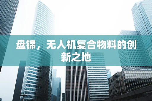 盘锦，无人机复合物料的创新之地