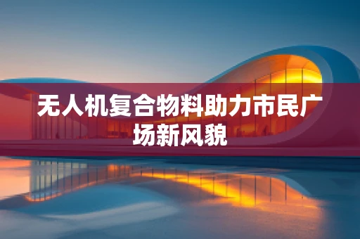无人机复合物料助力市民广场新风貌