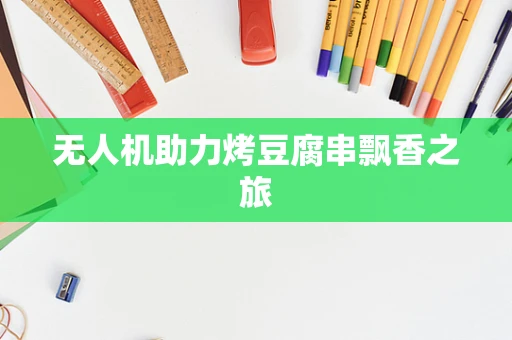 无人机助力烤豆腐串飘香之旅