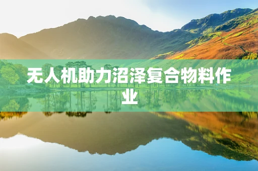 无人机助力沼泽复合物料作业