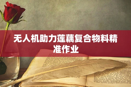 无人机助力莲藕复合物料精准作业
