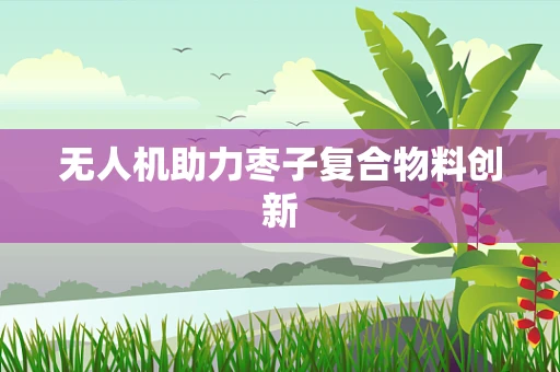 无人机助力枣子复合物料创新