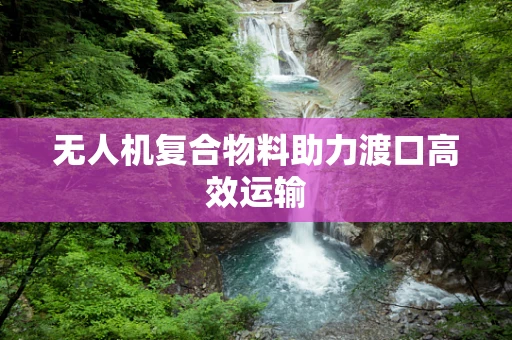 无人机复合物料助力渡口高效运输