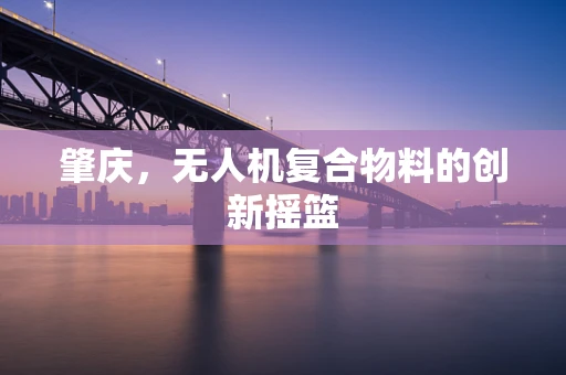 肇庆，无人机复合物料的创新摇篮