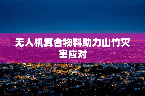 无人机复合物料助力山竹灾害应对