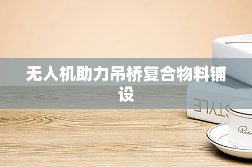 无人机助力吊桥复合物料铺设