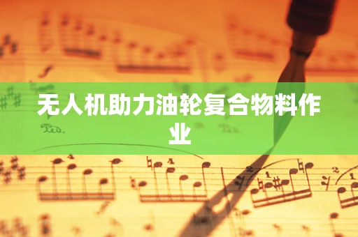 无人机助力油轮复合物料作业