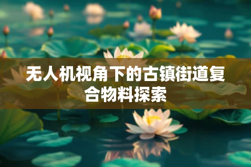 无人机视角下的古镇街道复合物料探索