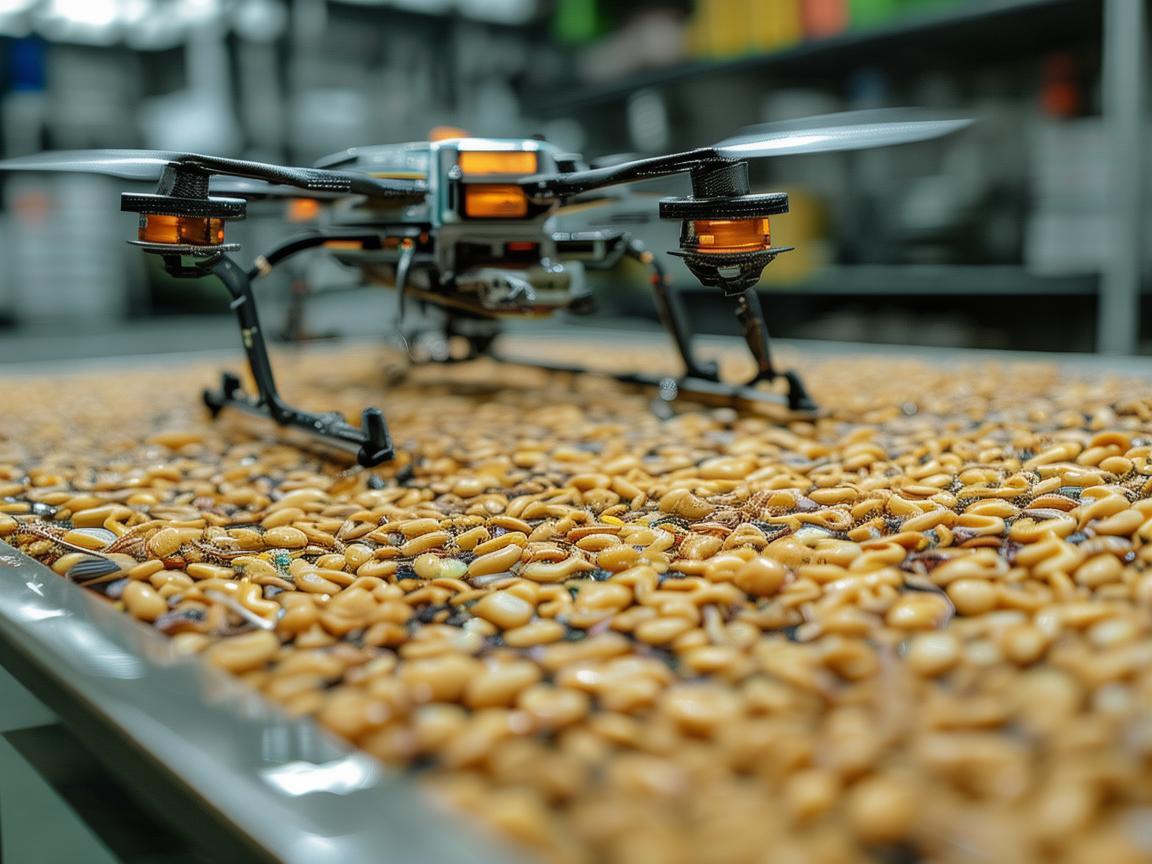 无人机助力腰果复合物料创新