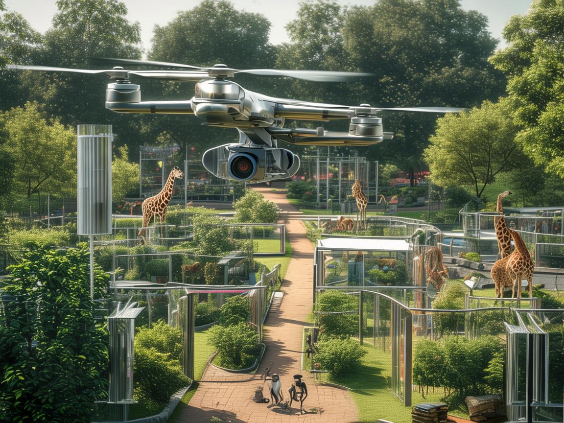 无人机助力动物园复合物料管理