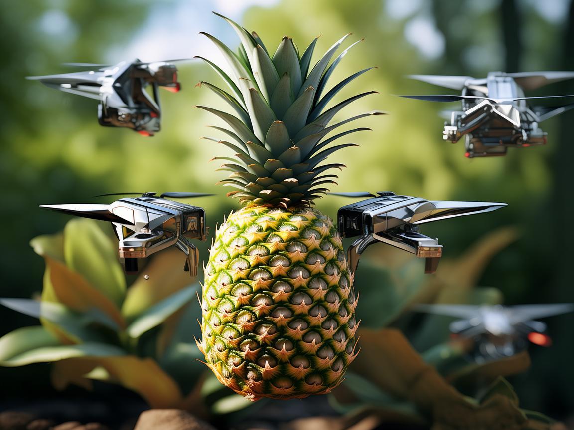 菠萝与无人机复合物料的奇妙探索