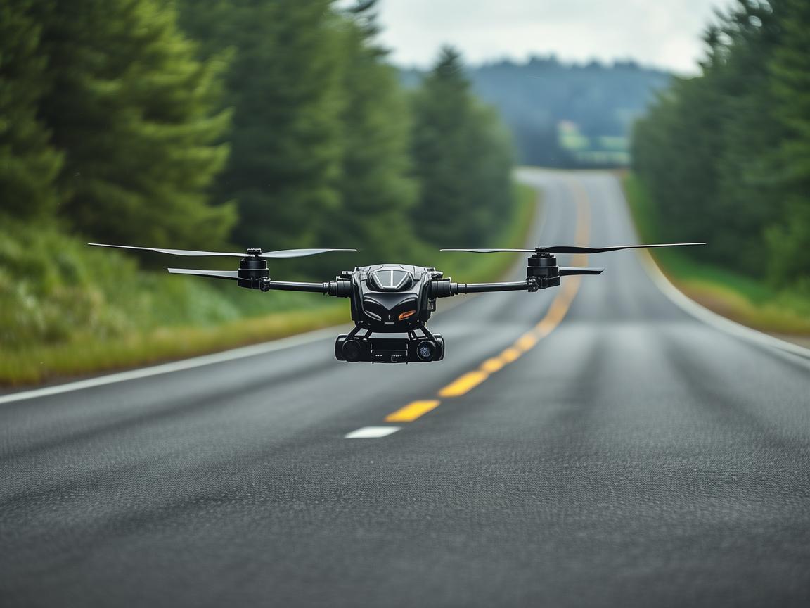 无人机复合物料助力县道养护新突破